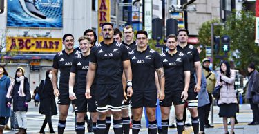 les all blacks a tokyo pour une pub