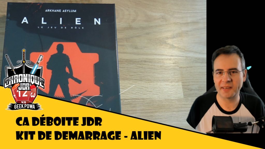 fletch ouvre la boite de jeu de roles alien kit de démarrage