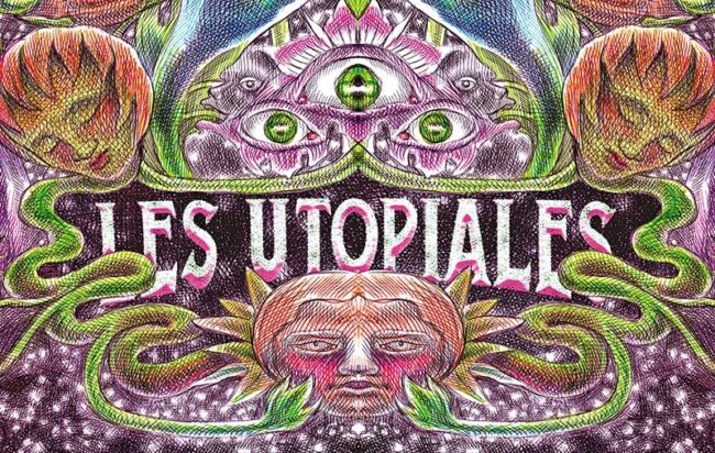 Affiche des utopiales 2024 par l'illustratrice et autrice Emil Ferris, célèbre pour son roman graphique Moi, ce que j'aime, c'est les monstres.